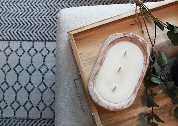 Beechwood Dough Bowl Candle